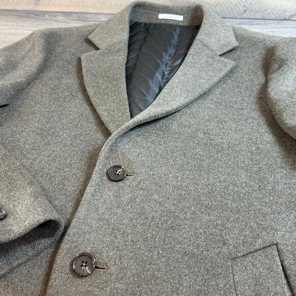 Olzen Heritage 100% Cashmere Coat Size M Lined Luxury Old Money Elevated Basic - Picture 13 of 16